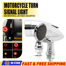 2PCS Motorcycle Chrome Amber