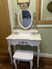 Vanity With Mirror And Desk