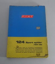 Parts Catalog Fiat 124 Sport Spider CS Body Condition 10/1972