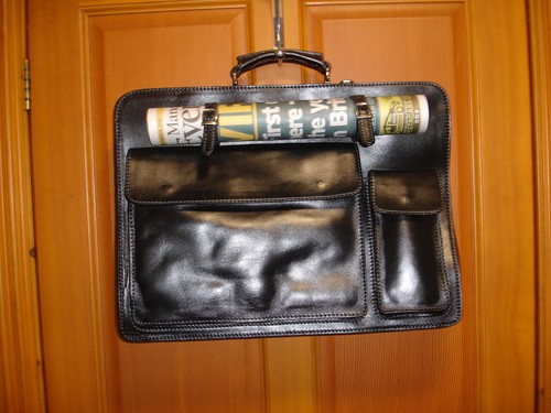 The bridge leather briefcase - leather,