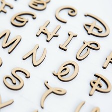 WALTER DISNEY FONT WOODEN MDF
