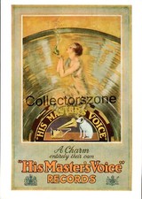 His Masters Voice Records  Advertising  Postcard Mumbles Railway Co series