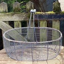Large Vintage Wire Garden Basket