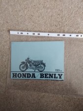 Honda Benly 125cc Original Brochure