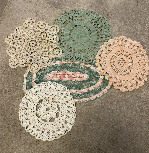Vintage crocheted doilies - vintage, 5