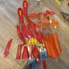 Enormous Bundle Hot Wheels - Track Connectors Loop The Loop Corners Etc