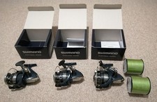 3 x Shimano Catana 4000 reels plus 2 x 500m of 40lb braid. Lure feeder barbel.