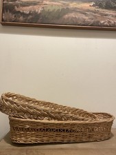 Vintage Wicker Baguette Bread