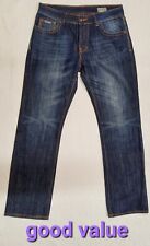 Feraud Womens Jeans UK Size 12 (W32/L32) Washed Dark Blue Colour 100% Cotton