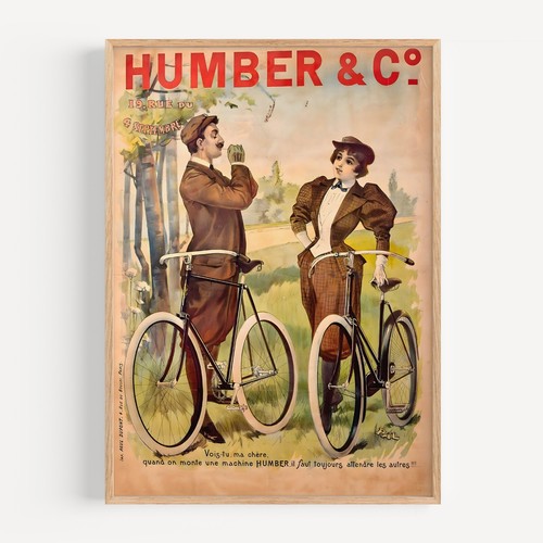 Humber and bicycle 1897 - and,