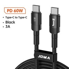USB C to Type C Cable 3A 60W Fast Charger Braided Long Lead 0.25M 1M 2M 3M