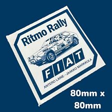 Ritmo Rally Fiat Antero Laine Jaakko Mark Kula Vinyl Sticker Race Track Classic