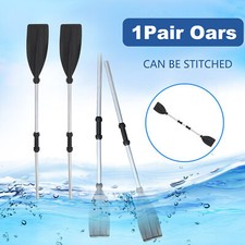Boat Oars Kayak Paddles Detachable Aluminum Alloy for Dinghy Canoe Raft Sailing