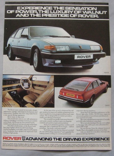 1982 rover sd1 - sd1, advert