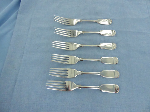 Antique set six sterling - an,
