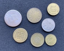Vintage tokens transport - tokens,
