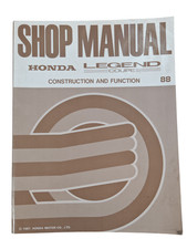 Honda Legend Coupe Shop Manual