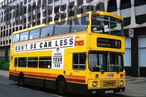 35mm slide london buslines - 35mm,