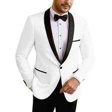 Shawl Lapel Groom Bestman New Mens Suits Wedding Tuxedo Bespoke Party Workwear