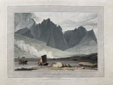 1819 Antique Print; The Coolin / Cuillin from Loch Slapin, Skye after Daniell