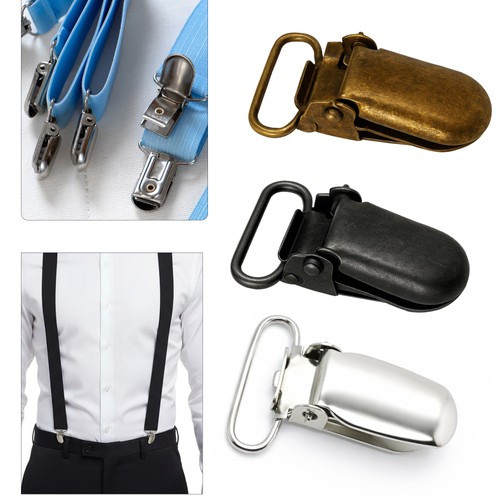 Metal suspender braces clips - suspender,