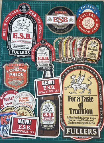 Beer mats collection fullers - beer,