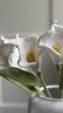 Handmade Crochet Calla Lily Flower – Elegant Artificial Flowers - 1PCS