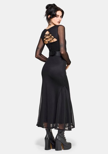Ebonine backless maxi - backless,