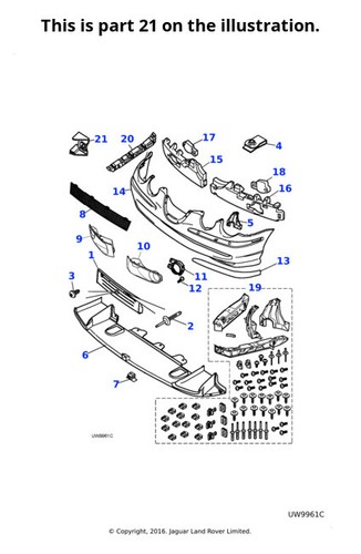 Jaguar retaining clip - retaining, s-type