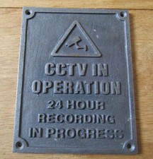 CCTV IN OPERATION cast iron