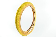 PAIR 20 x1.75 YELLOW AMBERWALL COMP III  BMX TYRES RALEIGH BURNER OLD SCHOOL