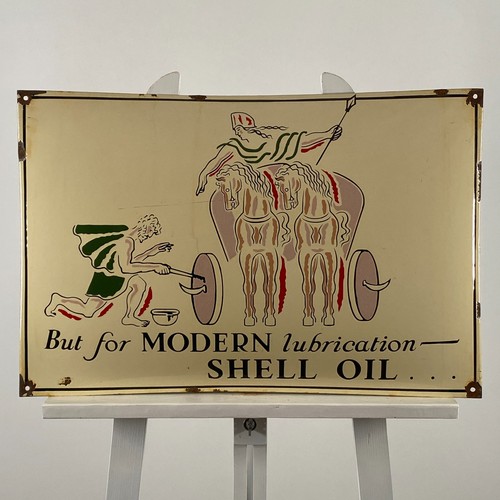 Shell enamel sign 60x40cm - -,
