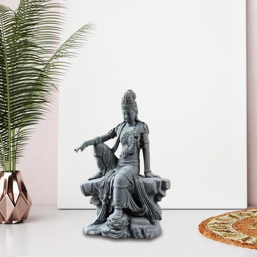 Gray resin guanyin - gray, guan