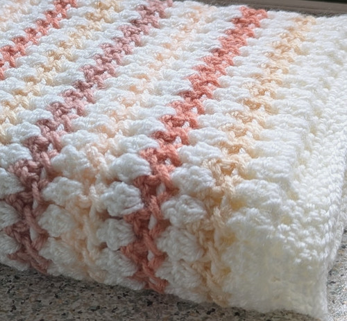 Handmade crochet baby blanket - crochet,