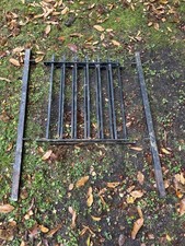 2x Solid Iron Fencing with two mounting poles. Good used condition as seen. 