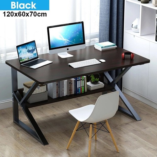 Shaped computer desk with - computer,