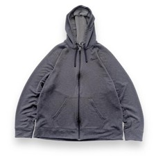 NIKE Mens Dri Fit Zip Hoodie Sweater XL Grey SHS429