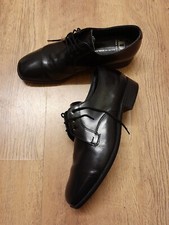 DB Mens Black Leather Lace Up Dress Shoes Size 7.5  *BRAND NEW*