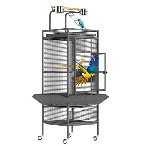 Large metal bird cage - metal,