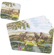 Donkey Farm Set of 4 Placemats