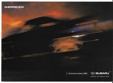 Subaru Impreza Accessories 2002 UK Market Sales Brochure Inc. Prodrive WR Sport