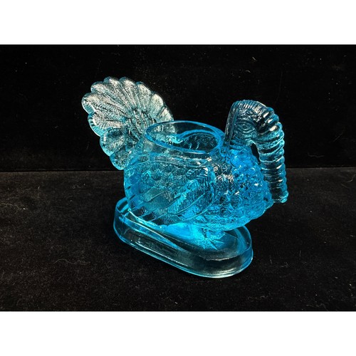 Vintage aqua blue pressed - blue,