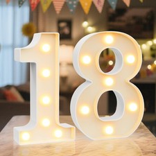 LED Light Up Marquee Numbers