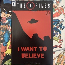 The X-Files Issue 1 RI Variant Comic IDW 2016 Retailer Incentive Mulder Scully