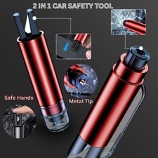 Safe Pro X Car Window Breaker and Seat Belt Cutter,2 IN 1 Life Hammer Emergency