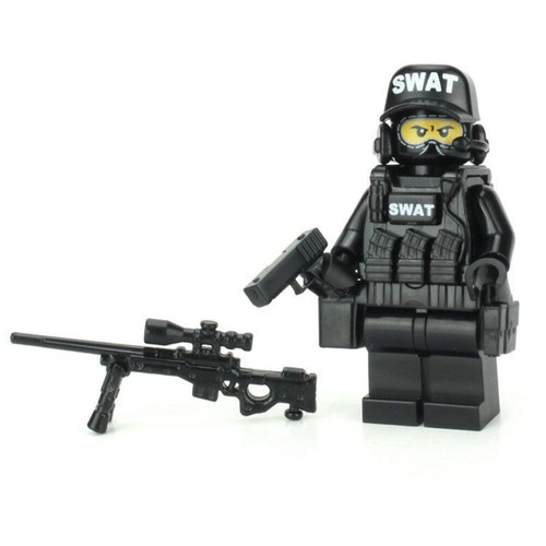 Swat police sniper minifig - swat,