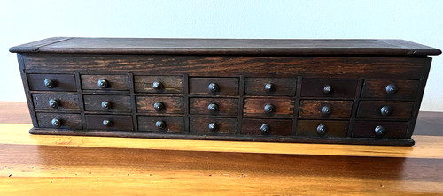 Antique oak wood - oak, drawer