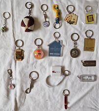 Vintage Key Rings  Key Chains Bundle Job Lot Pepe Las Vegas Pope London Eye Etc