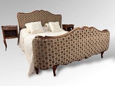 Vintage French Demi Corbeille Upholstered Bed Frame 150 x 190 cm
