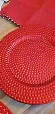 Tk Maxx Christmas Red Resin Plate Chargers And 2no Placemats